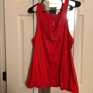 Red tank top